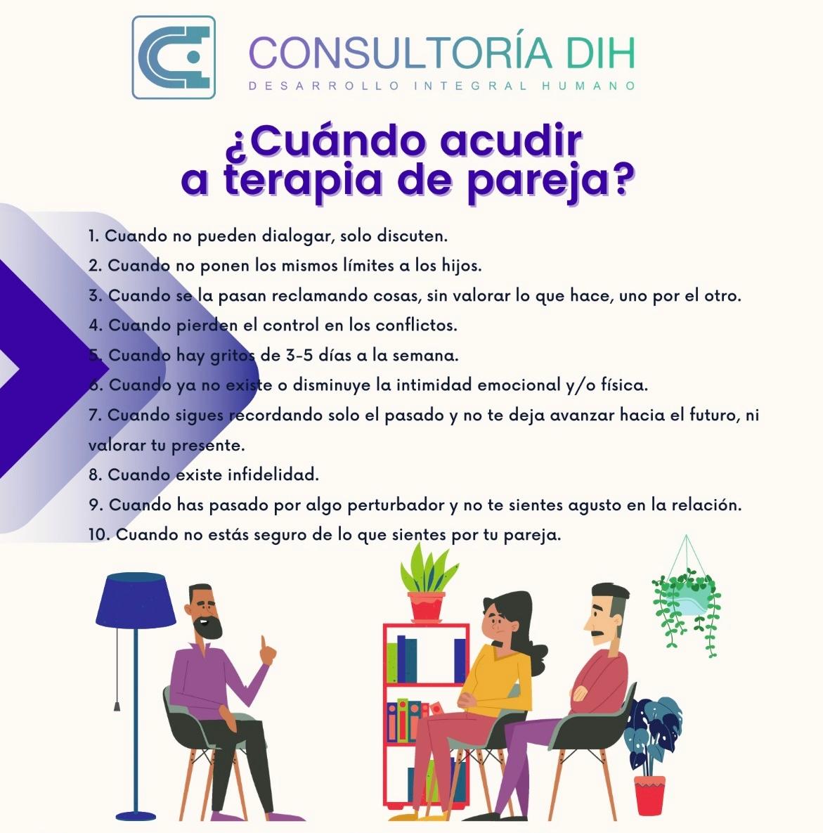 Infografía: 10 señales de cuándo acudir a terapia de pareja